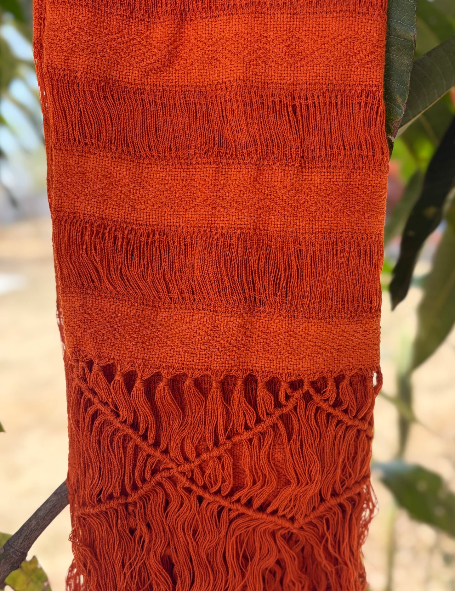 BRICK FRAYED REBOZO