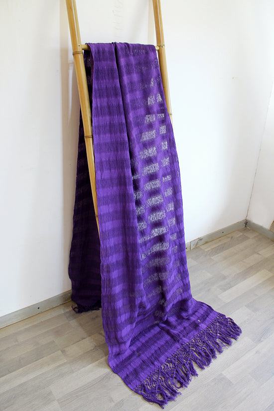 Load image into Gallery viewer, FRAYED VIOLET REBOZO
