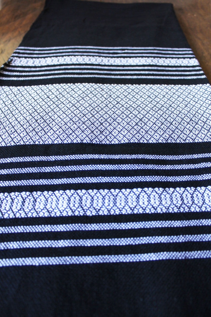 Load image into Gallery viewer, Traditional Mexican Birth Rebozo, Black &amp;amp; White labor Rebozos
