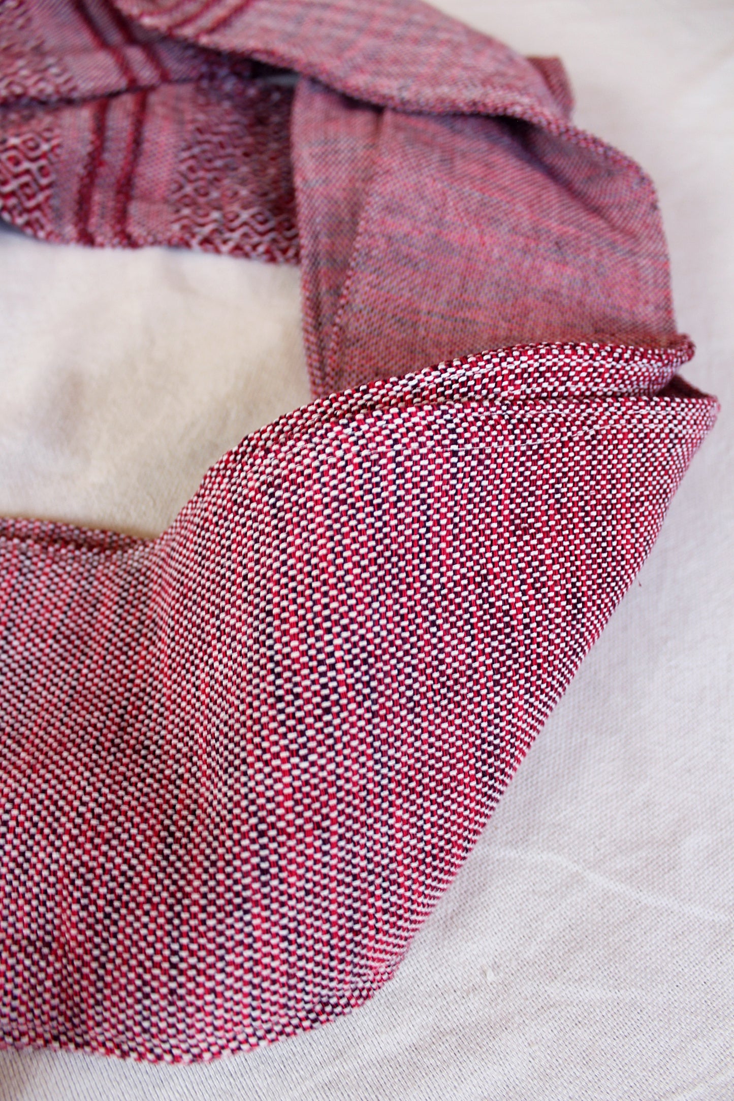 THICK RED WITH WINE FAJA, WOMB BELT – Antama Textiles